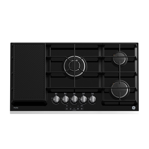 E_GE-PROFILE-Parrilla-90-cm-Vidrio-Negro-PGP95KMNN0-Cenital-Comal