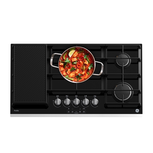 F_GE-PROFILE-Parrilla-90-cm-Vidrio-Negro-PGP95KMNN0-Cenital-con-props