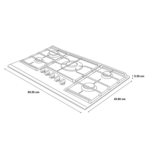 G_GE-PROFILE-Parrilla-90-cm-Vidrio-Negro-PGP95KMNN0-Isometrico